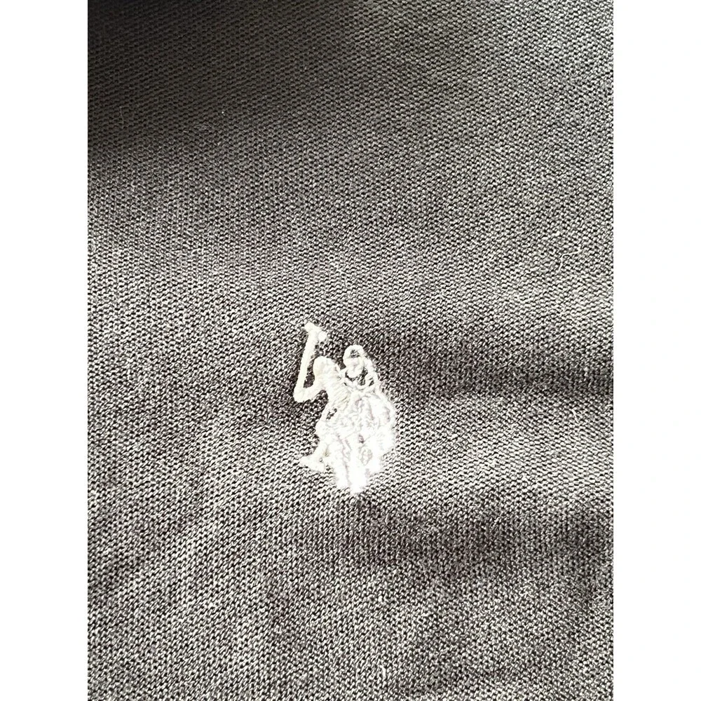 Polo Ralph Lauren‎ Performance Black Collared Short Sleeve Shirt Sz S White Pony